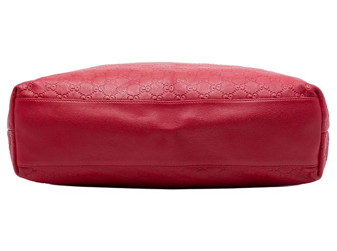 Borsa Tote Gucci Guccissima grande rossa Rosso - vista 3