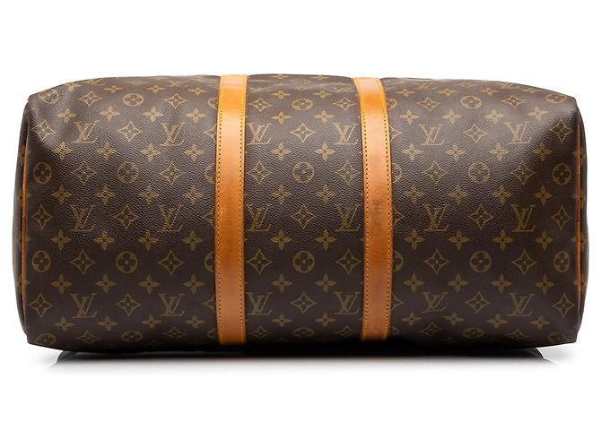 Mala de Viagem Louis Vuitton Monogram Keepall 50 Castanha Marrom - vista 3