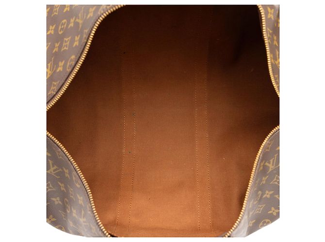 Mala de Viagem Louis Vuitton Monogram Keepall 50 Castanha Marrom - vista 4