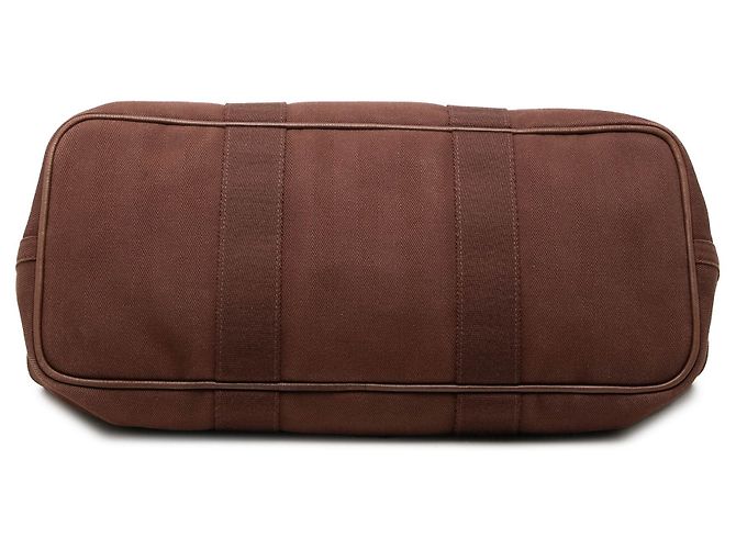 Bolsa Hermès Valparaiso MM em Toile e Swift Marrom - vista 3