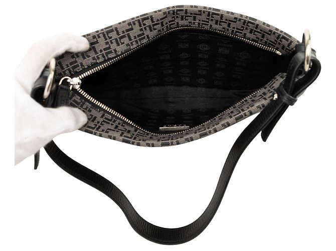 Borsa Hobo LOEWE in tela stampata grigia Grigio - vista 4