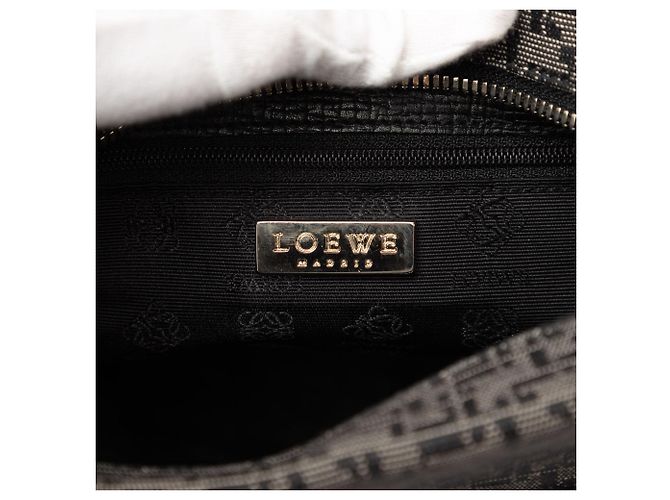 Borsa Hobo LOEWE in tela stampata grigia Grigio - vista 5
