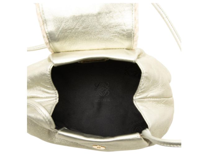 Borsa a tracolla Mini Metallic Nappa Tassel LOEWE Gold D'oro - vista 4
