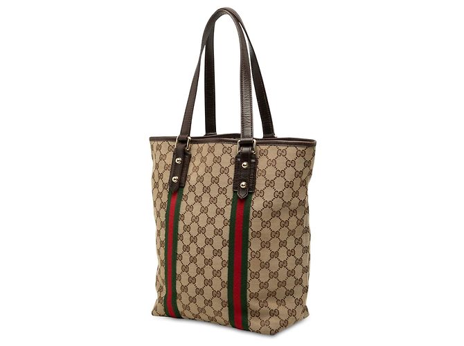 Gucci GG Canvas Web Jolicoeur Tote Beige - Ansicht 2