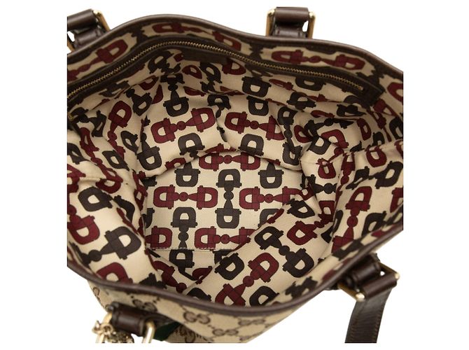 Gucci GG Canvas Web Jolicoeur Tote Beige - Ansicht 4