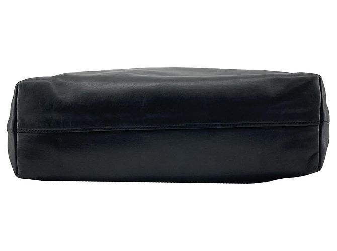 Prada Soft Calf Open Convertible Tote Satchel Schwarz - Ansicht 3