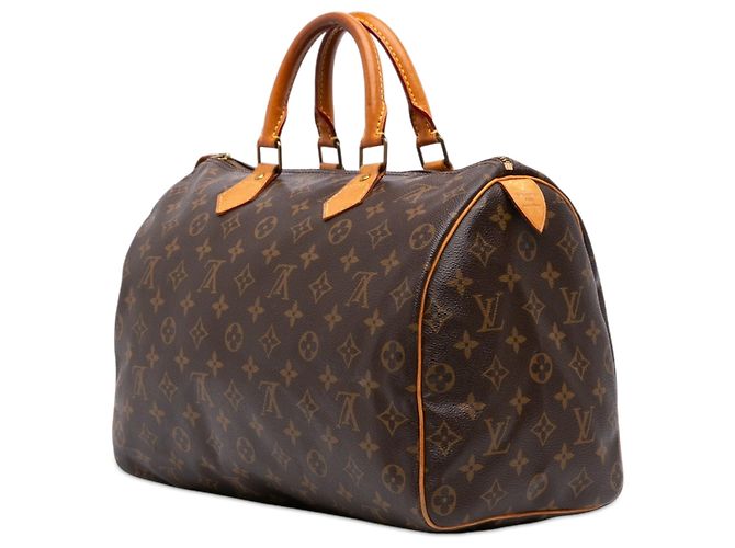 Borsa Boston Louis Vuitton Monogram Speedy 35 Marrone - vista 2