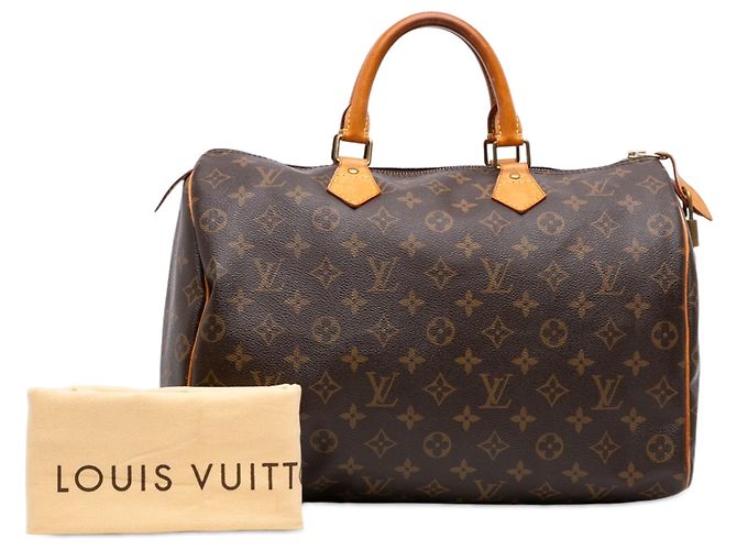 Borsa Boston Louis Vuitton Monogram Speedy 35 Marrone - vista 7