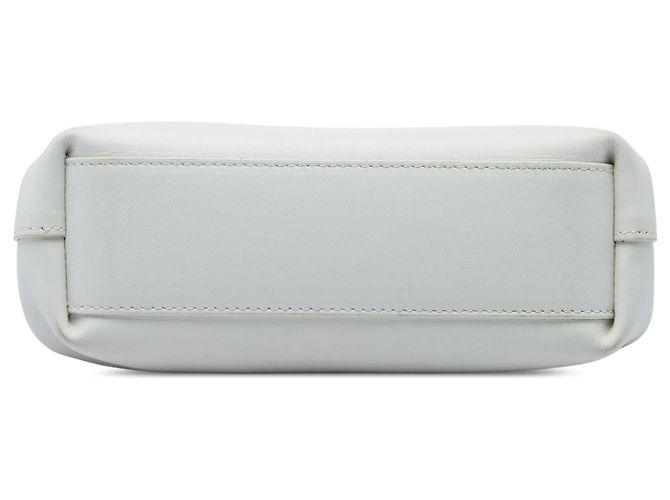 Borsa The Point Triangle Small in pelle bianca Bottega Veneta Bianco - vista 3