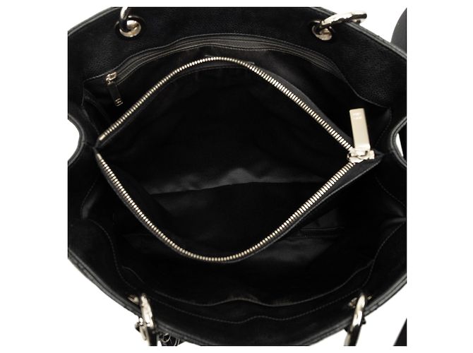 Borsa Tote Grand Shopping Chanel Caviar Nera Nero - vista 4