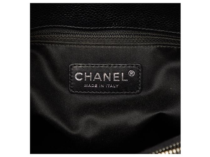 Borsa Tote Grand Shopping Chanel Caviar Nera Nero - vista 5