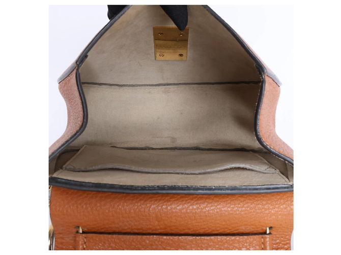 Chloé Borsa a tracolla Chloe Drew in pelle con catena, Brown Marrone - vista 11