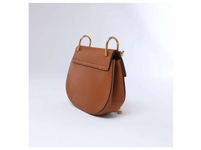 Chloé Borsa a tracolla Chloe Drew in pelle con catena, Brown Marrone - vista 3