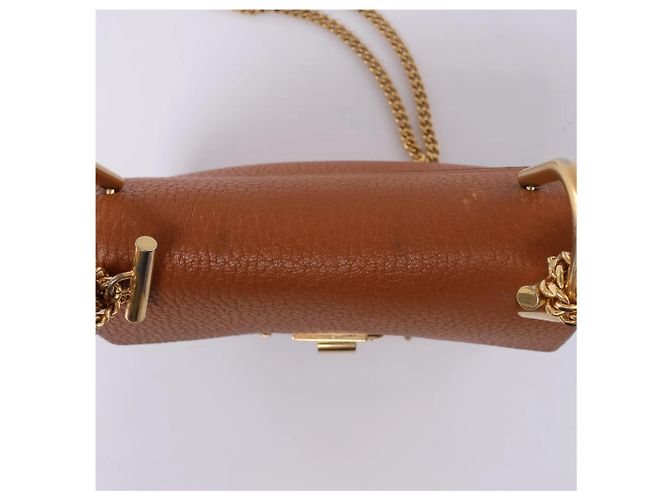 Chloé Borsa a tracolla Chloe Drew in pelle con catena, Brown Marrone - vista 6