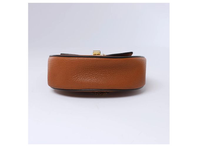 Chloé Borsa a tracolla Chloe Drew in pelle con catena, Brown Marrone - vista 8