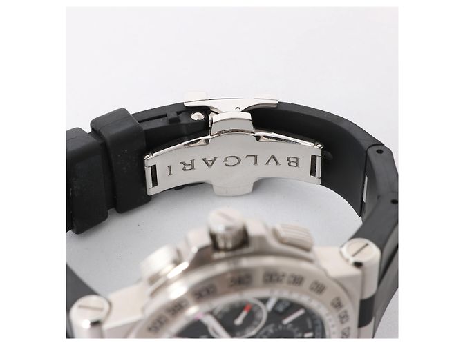 Bulgari Orologio Bvlgari Diagono DP42SCH D1560 SS & Rubber AT con quadrante nero - vista 10