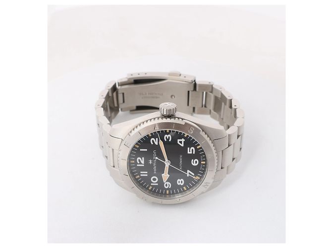 Autre Marque Orologio Hamilton Khaki Field SS AT H703150 con quadrante nero - vista 4