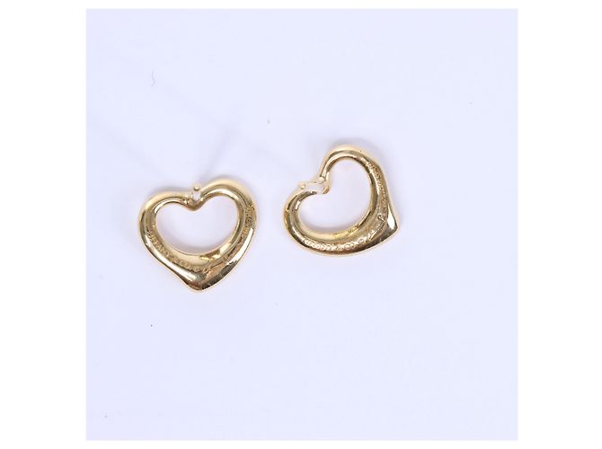 Elsa Peretti Tiffany & Co Orecchini Tiffany Open Heart Jewelry 750(YG) 2.6g D'oro - vista 2
