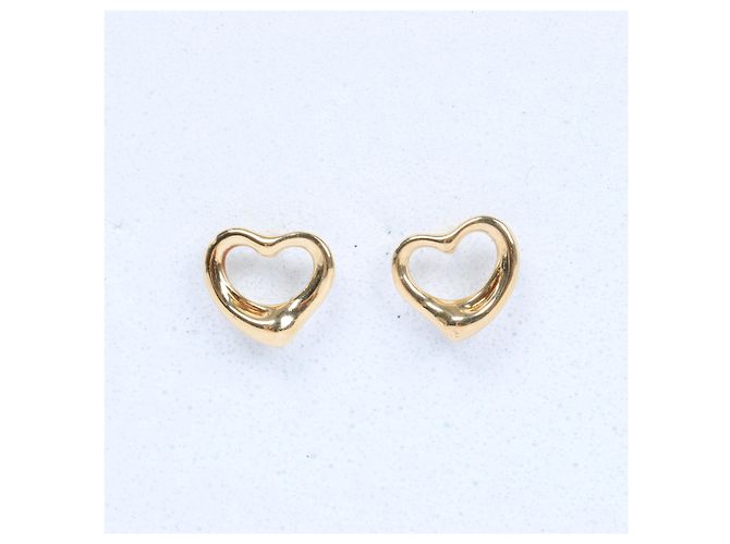 Elsa Peretti Tiffany & Co Orecchini Tiffany Open Heart Jewelry 750(YG) 2.6g D'oro - vista 3