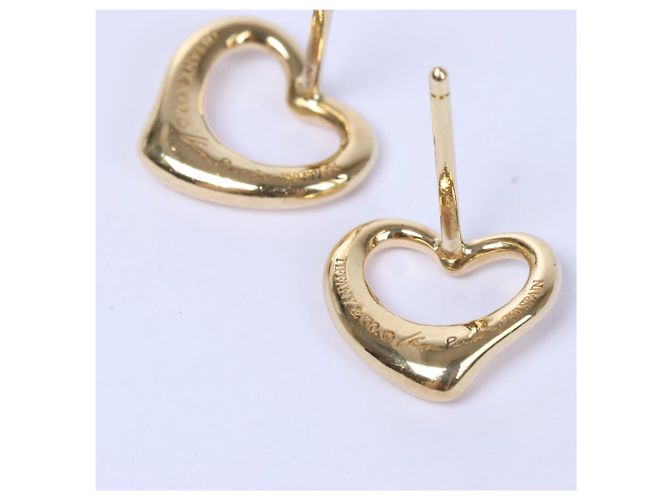 Elsa Peretti Tiffany & Co Orecchini Tiffany Open Heart Jewelry 750(YG) 2.6g D'oro - vista 4