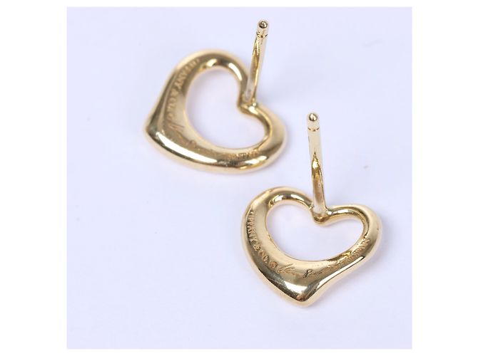Elsa Peretti Tiffany & Co Orecchini Tiffany Open Heart Jewelry 750(YG) 2.6g D'oro - vista 5