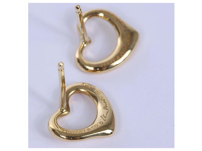 Elsa Peretti Tiffany & Co Orecchini Tiffany Open Heart Jewelry 750(YG) 2.6g D'oro - vista 6