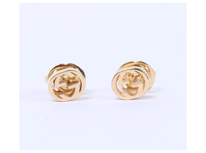 Gucci Interlocking G Ohrringe Schmuck 750(YG) 2.1g Golden - Ansicht 2