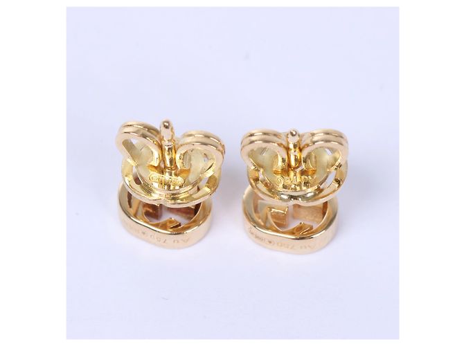 Gucci Interlocking G Ohrringe Schmuck 750(YG) 2.1g Golden - Ansicht 5