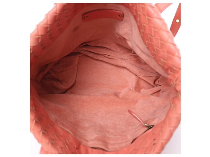 Borsa a tracolla Bottega Veneta in pelle Intrecciato Rosa - vista 12