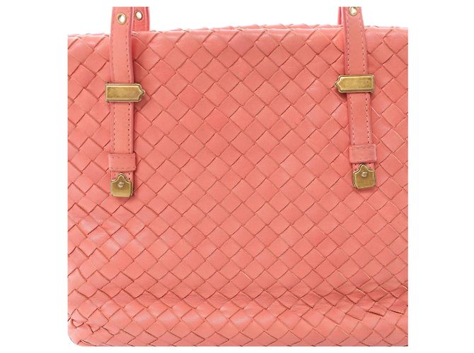 Borsa a tracolla Bottega Veneta in pelle Intrecciato Rosa - vista 14