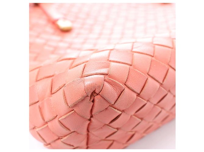 Borsa a tracolla Bottega Veneta in pelle Intrecciato Rosa - vista 16