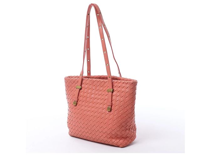 Borsa a tracolla Bottega Veneta in pelle Intrecciato Rosa - vista 2