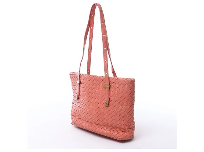 Borsa a tracolla Bottega Veneta in pelle Intrecciato Rosa - vista 4