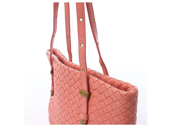 Borsa a tracolla Bottega Veneta in pelle Intrecciato Rosa - vista 5