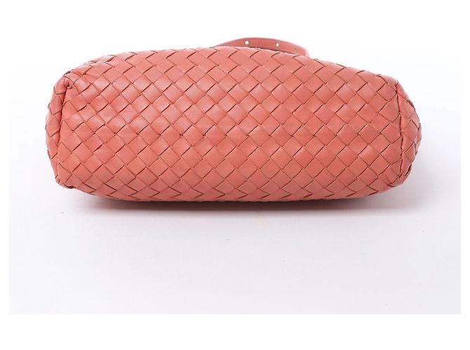 Borsa a tracolla Bottega Veneta in pelle Intrecciato Rosa - vista 7