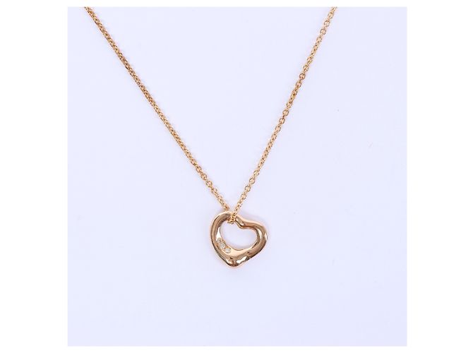 Tiffany & Co Collana Tiffany Open Heart Diamanti 750(YG) 3.0g Giallo - vista 3