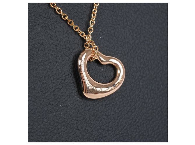 Tiffany & Co Collana Tiffany Open Heart Diamanti 750(YG) 3.0g Giallo - vista 8