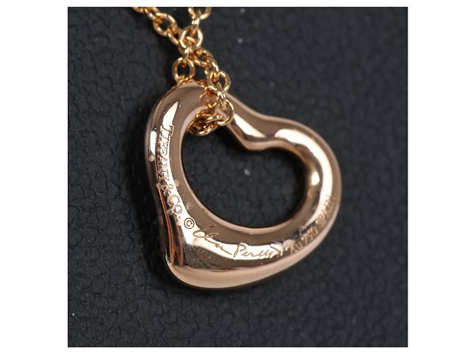 Tiffany & Co Collana Tiffany Open Heart Diamanti 750(YG) 3.0g Giallo - vista 9