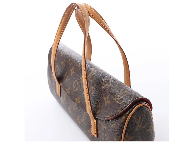 Slender Borsa a mano Louis Vuitton Sonatine Monogram Canvas in marrone M51902 Rosso - vista 3