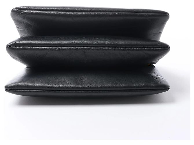 Céline Borsa a tracolla Celine Trio Small in pelle Nero - vista 6
