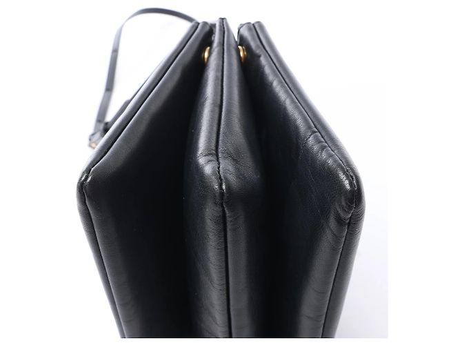 Céline Borsa a tracolla Celine Trio Small in pelle Nero - vista 8