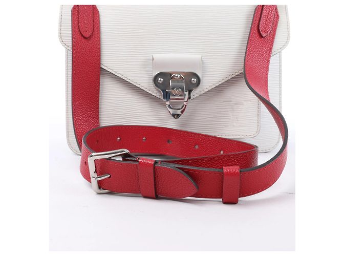 Borsa a mano 2Way Louis Vuitton Monceau Epi Neo in White M55392 Blu - vista 12