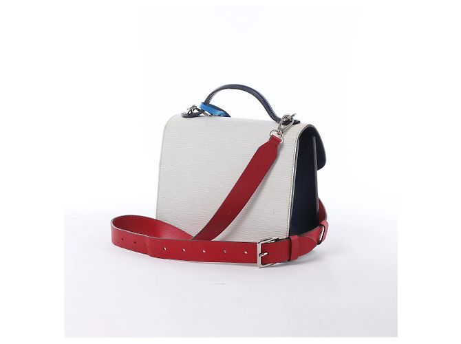 Borsa a mano 2Way Louis Vuitton Monceau Epi Neo in White M55392 Blu - vista 3