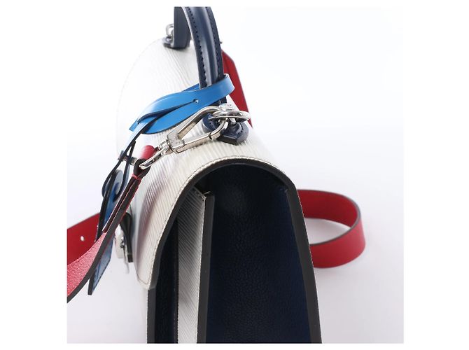 Borsa a mano 2Way Louis Vuitton Monceau Epi Neo in White M55392 Blu - vista 6