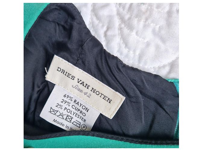 Dries Van Noten Top en mezcla de rayón verde - vista 5