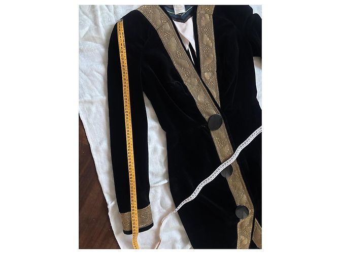 Vivienne Westwood London Schwarzes Samtkleid - Ansicht 12