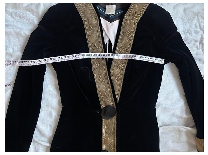 Vivienne Westwood London Schwarzes Samtkleid - Ansicht 14