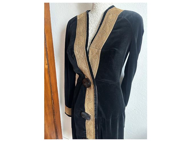 Vivienne Westwood London Schwarzes Samtkleid - Ansicht 7