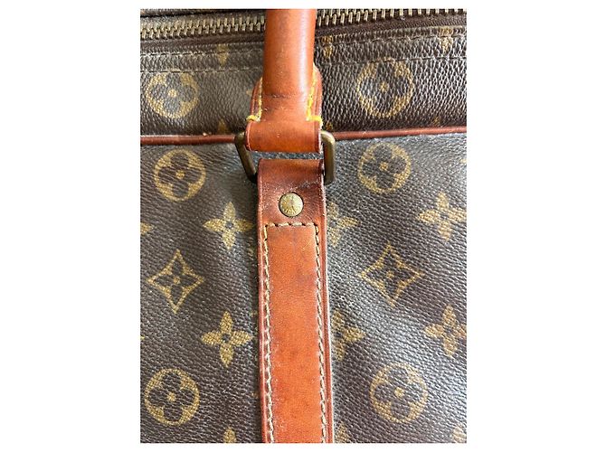 Louis Vuitton Keepall 55 Monogram Saco de Viagem Marrom - vista 13
