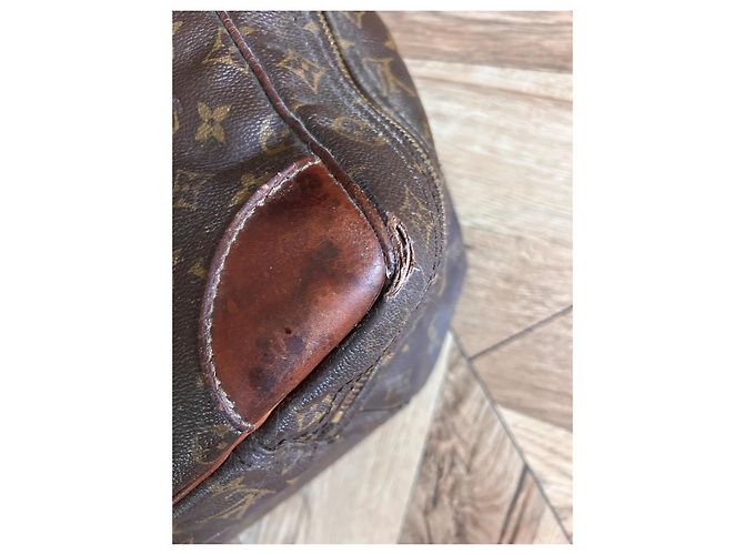 Louis Vuitton Keepall 55 Monogram Saco de Viagem Marrom - vista 14